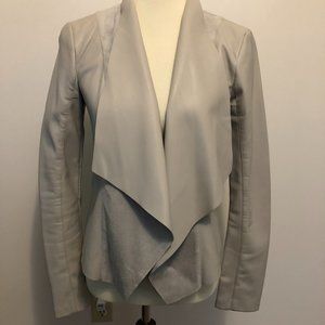 Dynamite Open Front Faux Leather Jacket Size M